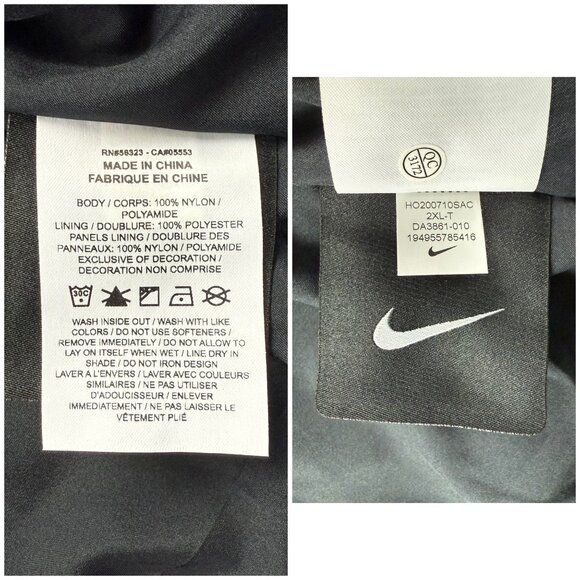 Nike NOCTA Track Jacket Mens XXL Tall 2XL Black Gold Yellow Drake Windbreaker - Picture 9 of 10